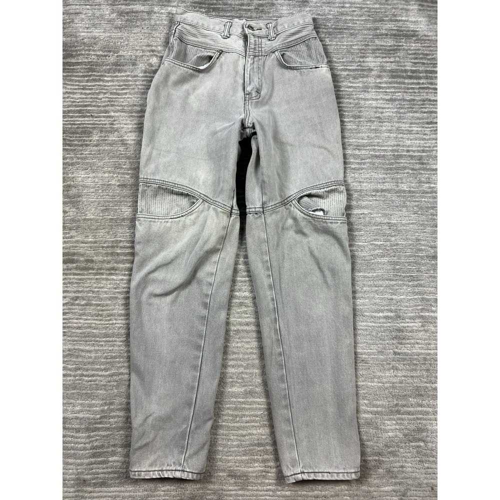 Vintage Gitano Jeans Womens 8 Gray Double Knee Denim 100% Cotton
